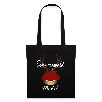 SCHWARZWALDMÄDEL - Stoffbeutel - Schwarz - Vorne