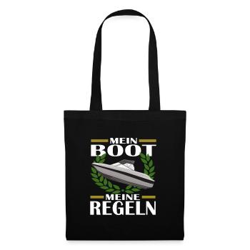 MEIN BOOT MEINE REGELN - Stoffbeutel - Schwarz - Vorne