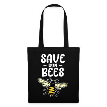 Species Protection, Animal Welfare, Bee, Environment, Earth, Nature - Tote Bag - black - Front
