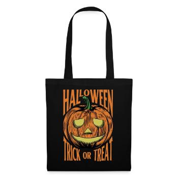 Halloween - Trick Or Treat with Jack-O-Lantern - Tote Bag - black - Front
