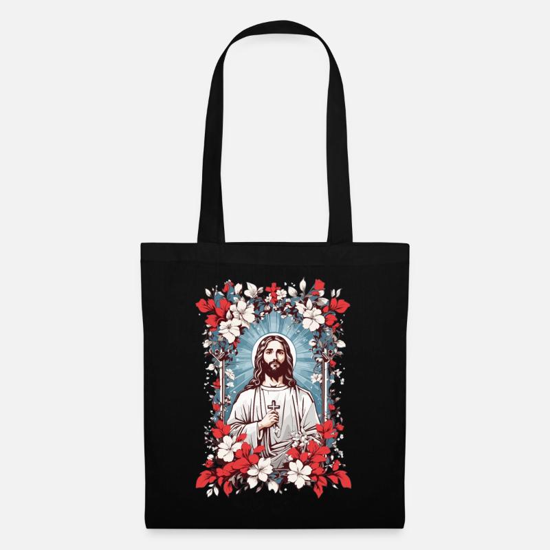 Jesus Christus - Stoffbeutel - Schwarz