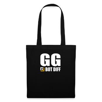 GG Mid Diff Gamer Gaming - Stoffbeutel - Schwarz - Vorne