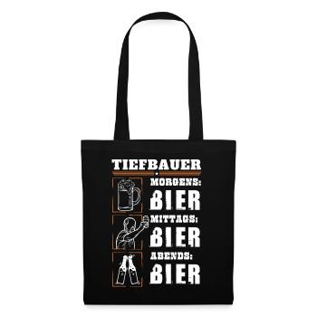 Mon quotidien d’ingénieur civil - Sac en tissu - noir - Devant
