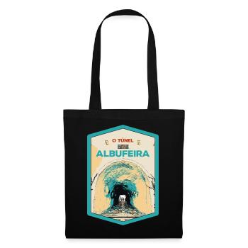 Illustration of the Tunnel to Albufeira Beach - Tote Bag - black - Front