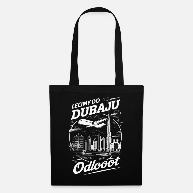 Kochani Lecimy do Dubaju - Odlooot, Dj, Dubaj - Torba materiałowa - czarny