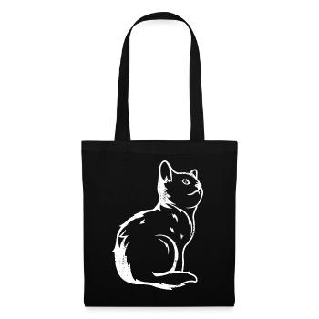 Cat Sketch - Tote Bag - black - Front