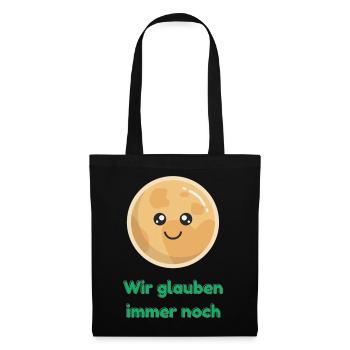 Wir glauben immer noch mit Pluto - Stoffbeutel - Schwarz - Vorne