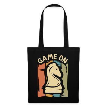 Game On Chess Design – Retro Springer - Sac en tissu - noir - Devant