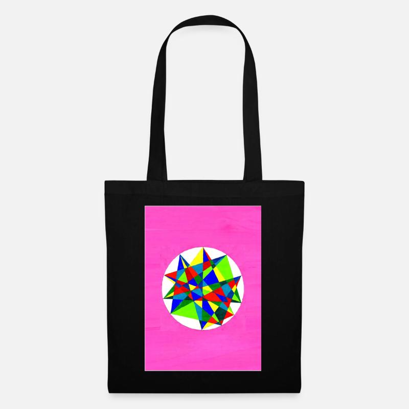 Colorful Mandala! - Stoffbeutel - Schwarz
