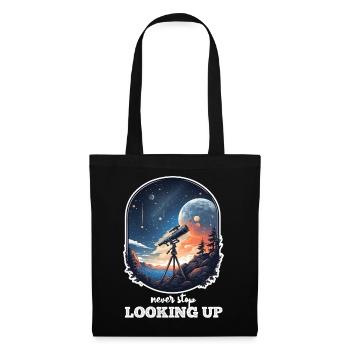 Astronaut and Space Positive and Motivating Message - Tote Bag - black - Front