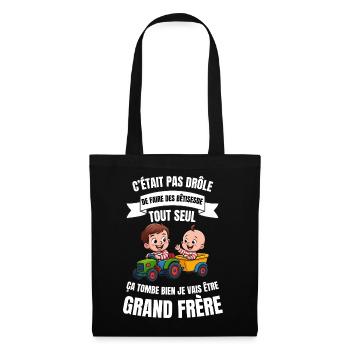 Humor announcement future big brother baby - Tote Bag - black - Front