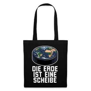Die Erde Ist Eine Scheibe Eishockey - Tote Bag - black - Front