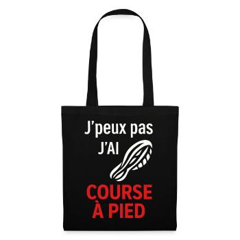 J'ai Course à Pied Pas le Temps - Sac en tissu - noir - Devant