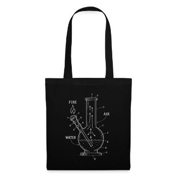 Blueprint Technique Bong – Art Cannabis - Tote Bag - black - Front
