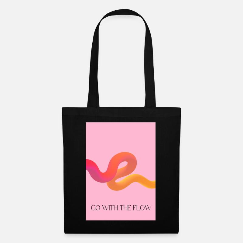 Going with the flow - Tote Bag - black