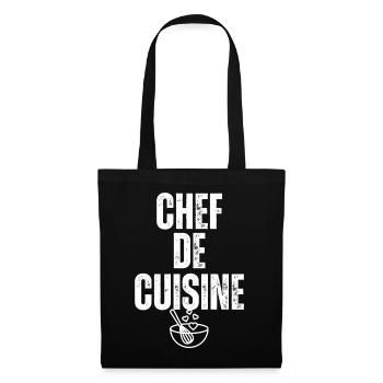 Chef de Cuisine - Sac en tissu - noir - Devant