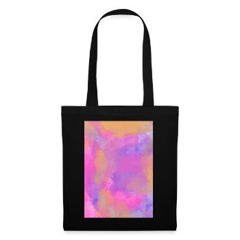 Gradient - lilac can be personalized - Tote Bag - black - Front