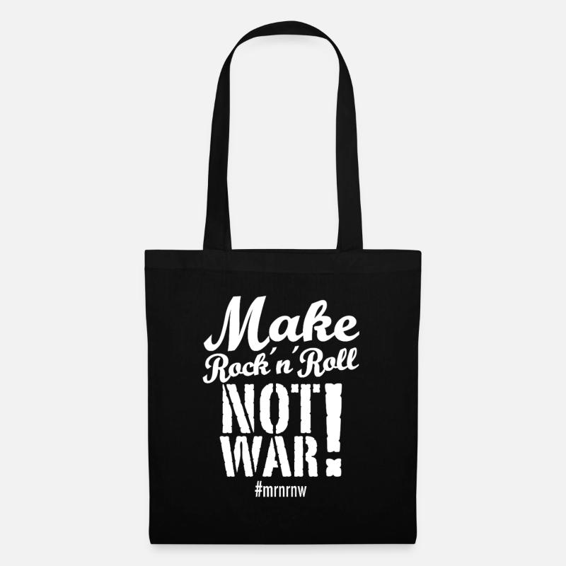 Faites Rock 'n ́Roll Not War Version 2025 - Sac en tissu - noir