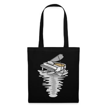 Diving Piano in Water Music Piano - Tote Bag - black - Front