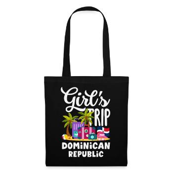 Drapeau de la République dominicaine Dom Rep Pride - Sac en tissu - noir - Devant