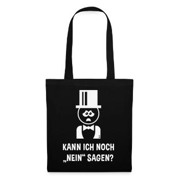 Bräutigam – Kann Ich Noch „Nein“ Sagen? (JGA / W) - Stoffbeutel - Schwarz - Vorne