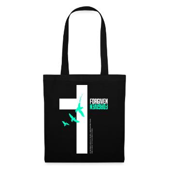 Croix Pardonnée & Oiseaux Volants - Sac en tissu - noir - Devant