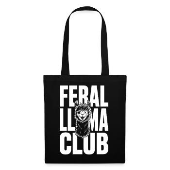 Club de lamas sauvages Lama sauvages - Sac en tissu - noir - Devant