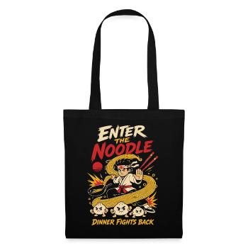 Enter the Noodle Kampfkunst Ramen Humor - Stoffbeutel - Schwarz - Vorne