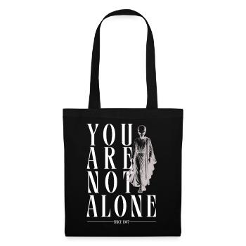 You Are Not Alone Grey Alien - Stoffbeutel - Schwarz - Vorne