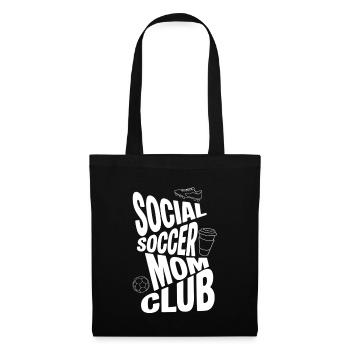 Social Soccer Mom Club - Stoffbeutel - Schwarz - Vorne