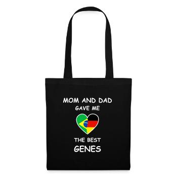 Beste Gene Brasilien Deutschland | Baby Geschenk - Stoffbeutel - Schwarz - Vorne