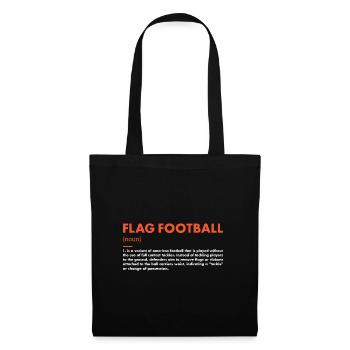 Définition du sport Flag Football - Sac en tissu - noir - Devant