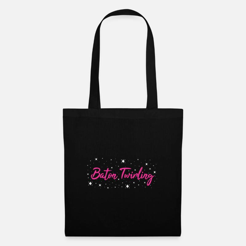Bâton Twirler Bâton Twirling - Sac en tissu - noir