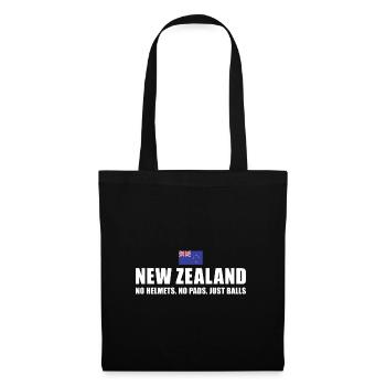 Nouvelle-Zélande Pas de casques Pas de coussinets Rugby néo-zélandais - Sac en tissu - noir - Devant