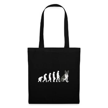 Evolution Boston Terrier - Tote Bag - black - Front