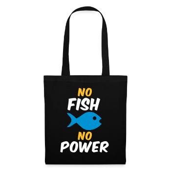 No fish no power - Tote Bag - black - Front