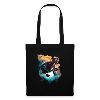 Flying in clouds, skydiving - Tote Bag - black - Front