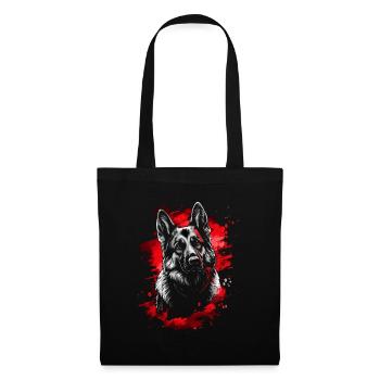German Shepherd Portrait Dog Sport Dogs - Tote Bag - black - Front