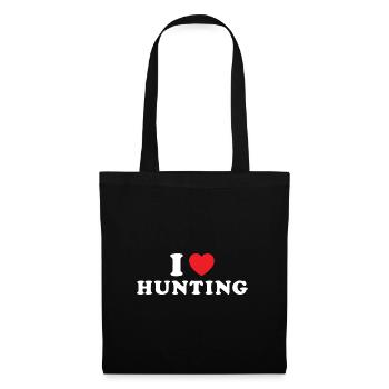 Hunter I Love Hunting - Tote Bag - black - Front