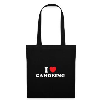 Canoeist I Love Canoeing - Tote Bag - black - Front