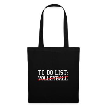 Sport To Do List Volleyball - Tote Bag - black - Front