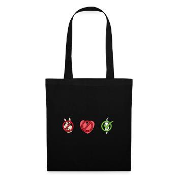 Kayaker Peace Love Kayaking - Tote Bag - black - Front