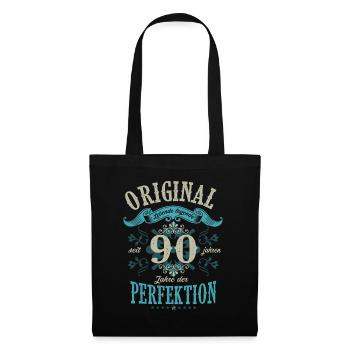 seit 90 Jahren lebende legende geschenk zum 90 - Stoffbeutel - Schwarz - Vorne