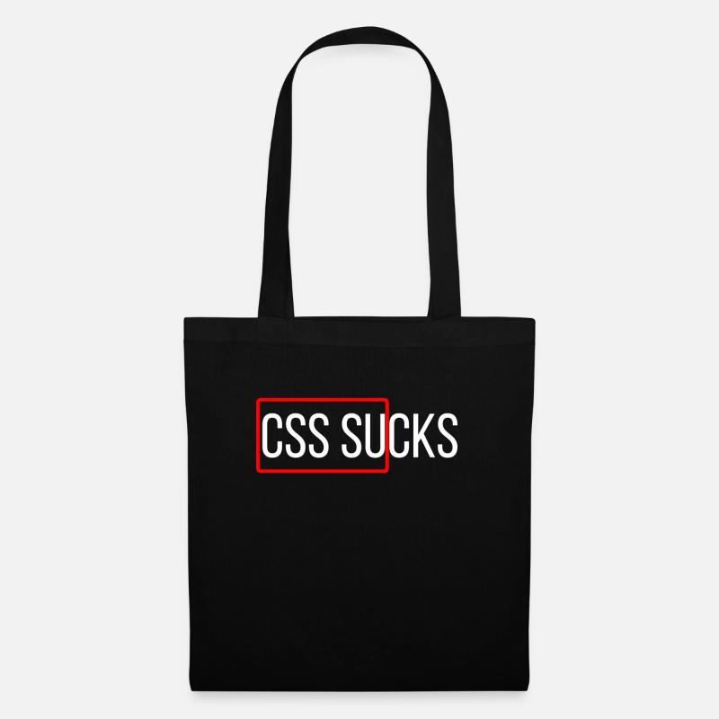 CSS ist zum Kotzen der CSS-Programmierung - Stoffbeutel - Schwarz