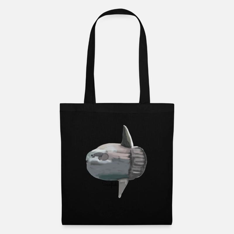 Mondfisch (Sunfish) - Stoffbeutel - Schwarz