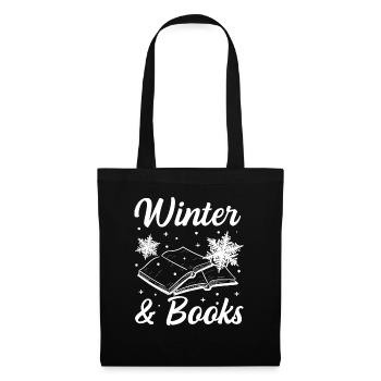 Livres d'hiver Lire Cozy Winter Days - Sac en tissu - noir - Devant