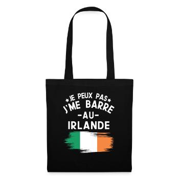 Je Peux Pas J'me Barre Au Irlande Vacances - Sac en tissu - noir - Devant