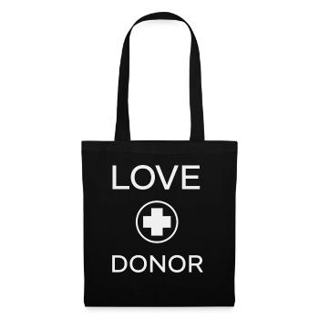 love DONOR - Tote Bag - black - Front