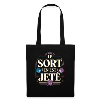 Le sort en est jeté - Sac en tissu - noir - Devant