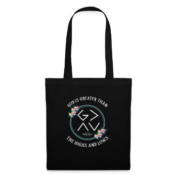 God is greater than the ups and downs - Tote Bag - black - Front